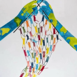 "Mi dibujo representa la tierra que nos une" Anja Rozen, 13 años.